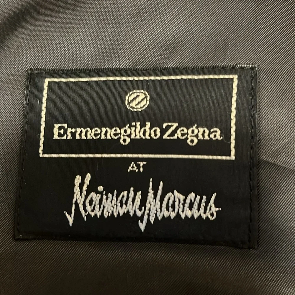 Ermenegildo Zegna Men’s Wool Cashmere Quality Luxury Houndstooth Suit Blazer L